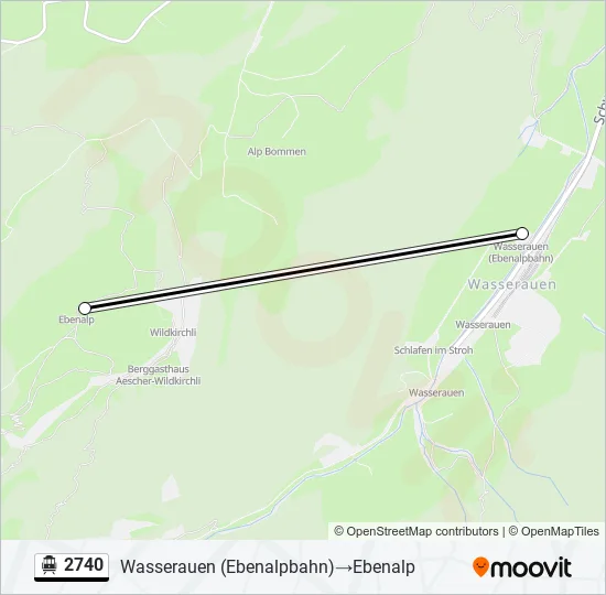 2740 Cable Car Line Map