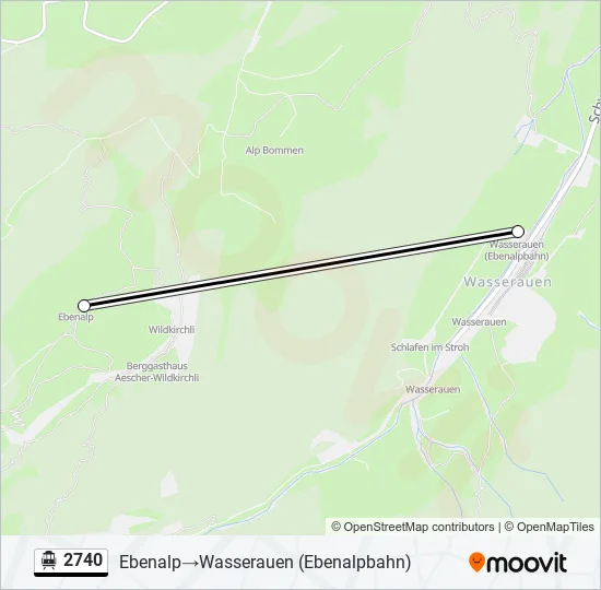 2740 Cable Car Line Map