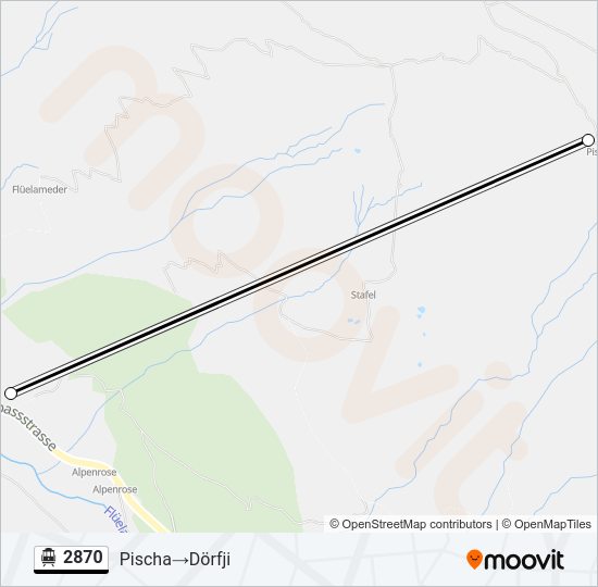 2870 Cable Car Line Map