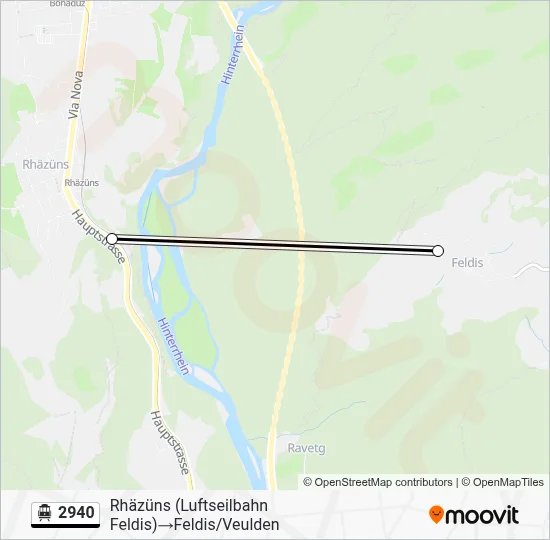 2940 Cable Car Line Map