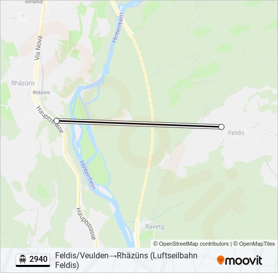 2940 Cable Car Line Map