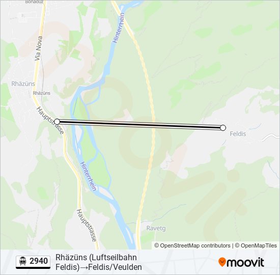 2940 Cable Car Line Map