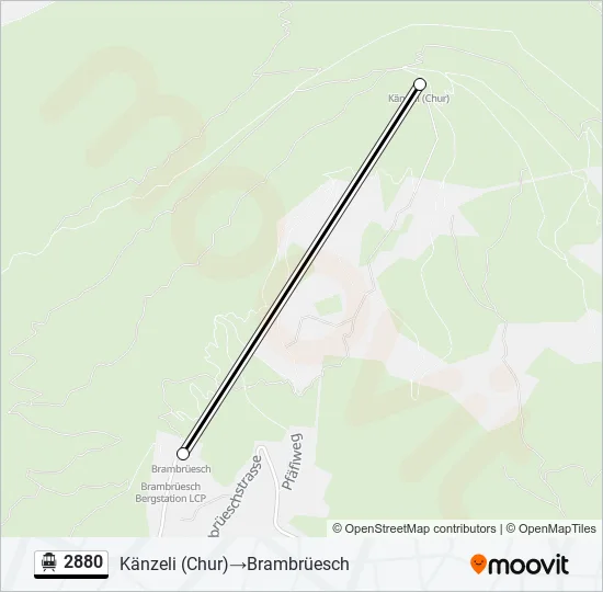 2880 Cable Car Line Map