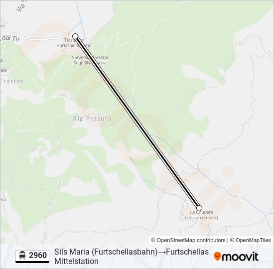 2960 Cable Car Line Map