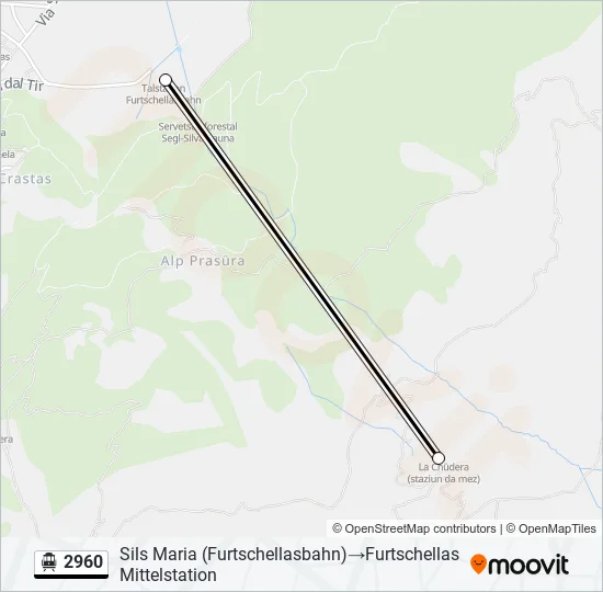 2960 Cable Car Line Map