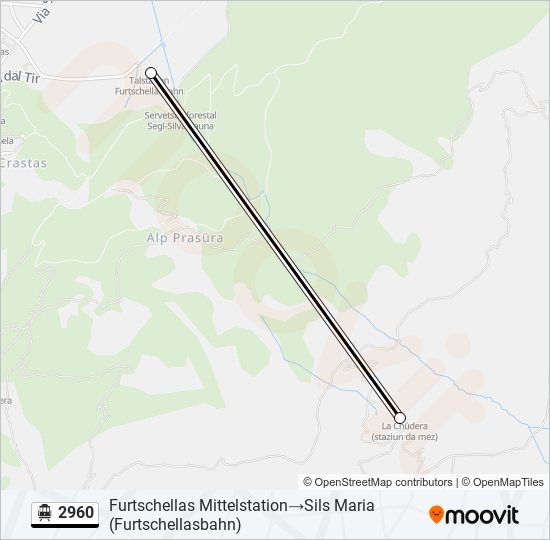 2960 Cable Car Line Map