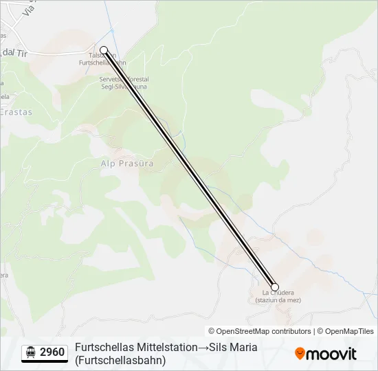 2960 Cable Car Line Map