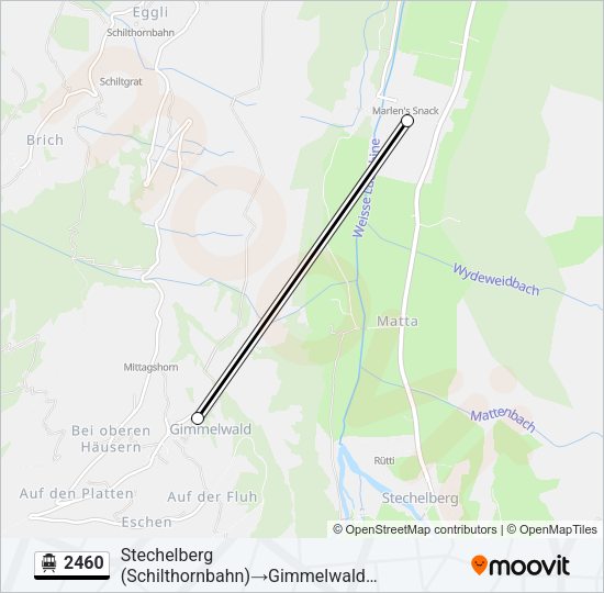 2460 Cable Car Line Map