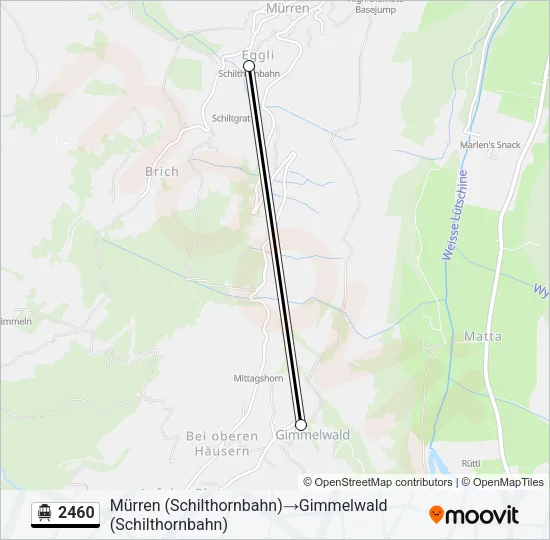 2460 Cable Car Line Map