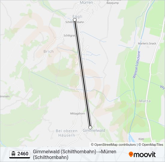 Seilbahnlinie 2460 Karte