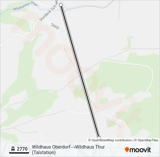 2770 Cable Car Line Map