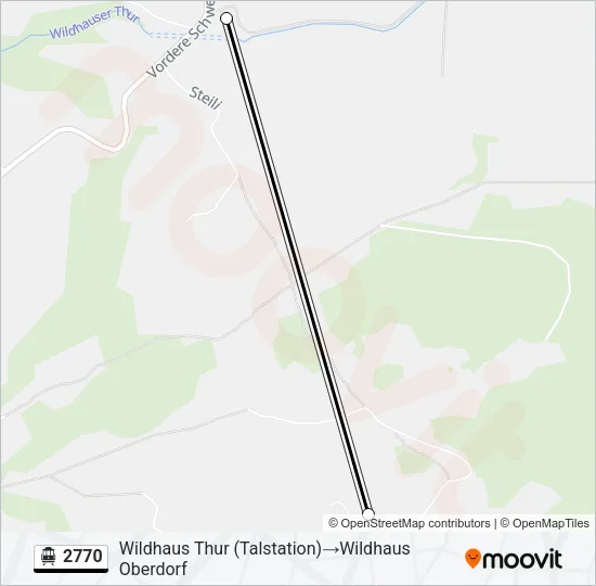 2770 Cable Car Line Map