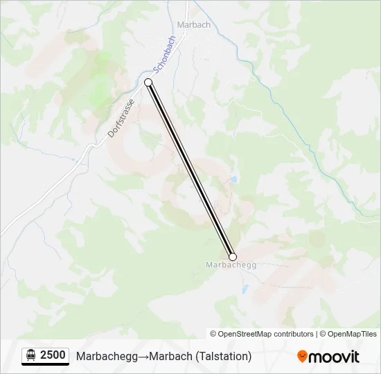 2500 Cable Car Line Map