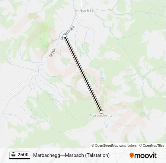 Seilbahnlinie 2500 Karte