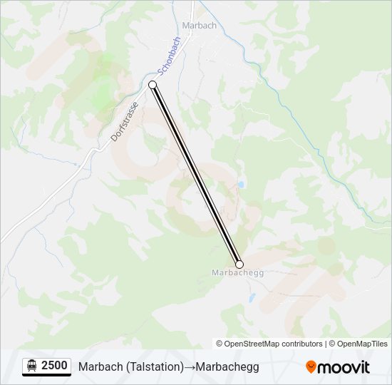 2500 Cable Car Line Map