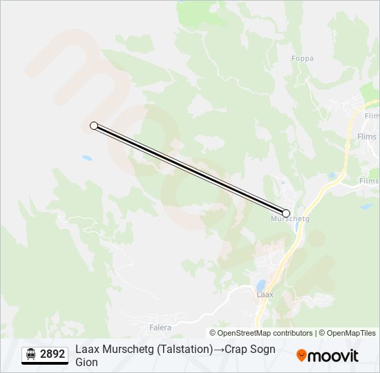 2892 Cable Car Line Map
