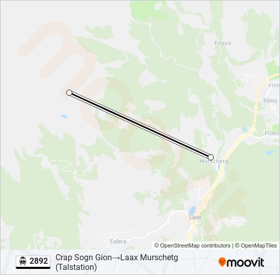 2892 Cable Car Line Map