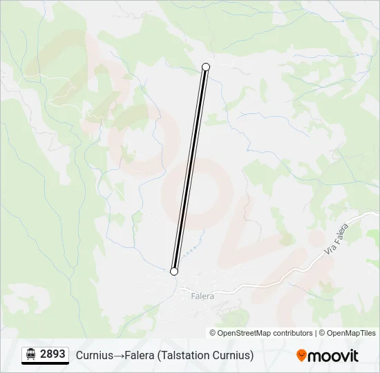 2893 Cable Car Line Map