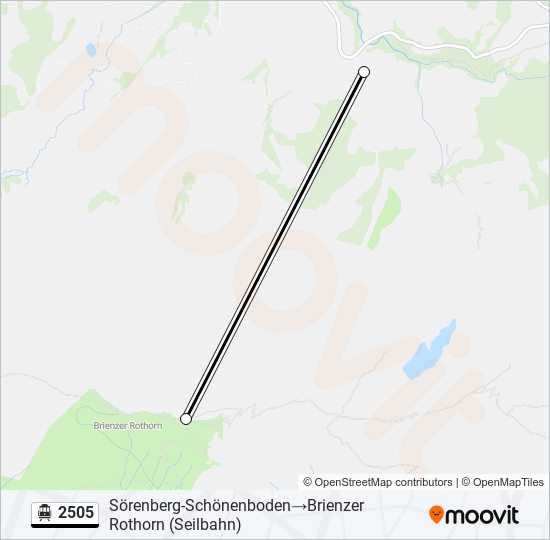 2505 Cable Car Line Map