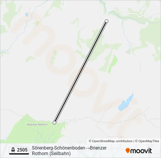 2505 Cable Car Line Map