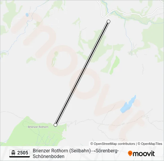 2505 Cable Car Line Map