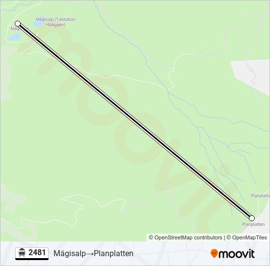 2481 Cable Car Line Map