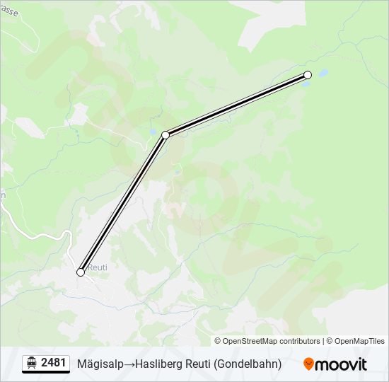 2481 Cable Car Line Map