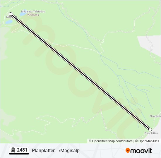 2481 Cable Car Line Map