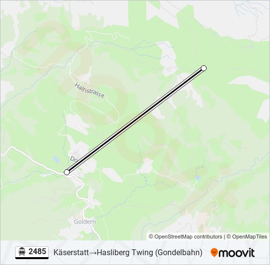 2485 Cable Car Line Map