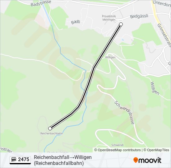 2475 Funicular Line Map