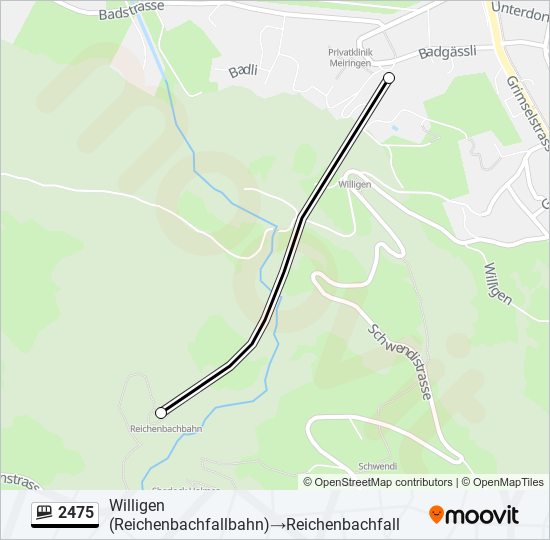2475 Funicular Line Map
