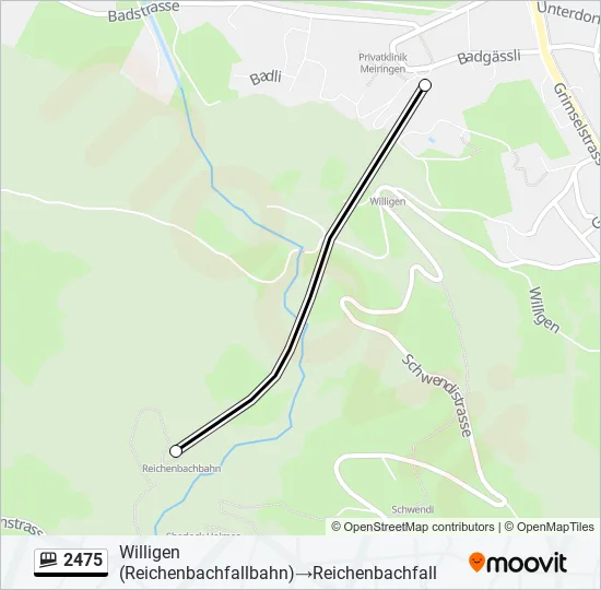 2475 Funicular Line Map