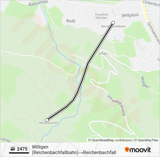 2475 Funicular Line Map