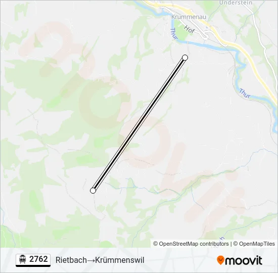 Plan de la ligne 2762 de téléphérique