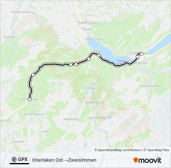 GPX Metro Line Map