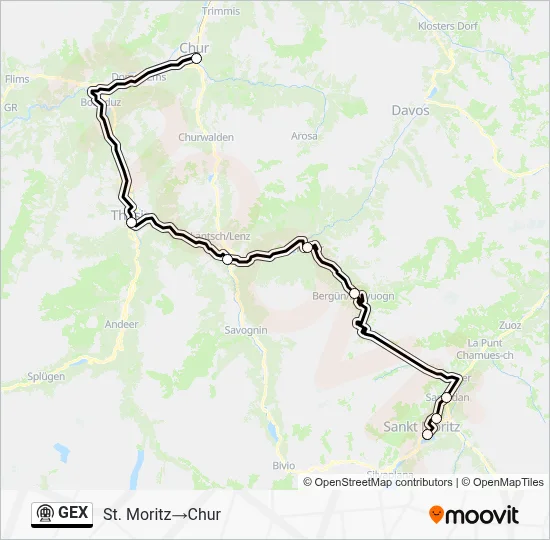 GEX Metro Line Map