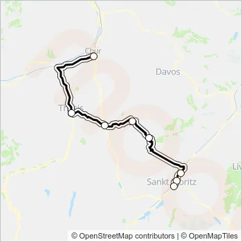 Plan de la ligne GEX de métro