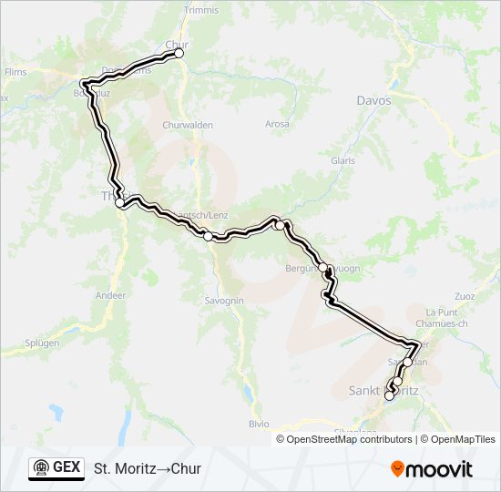 GEX Metro Line Map