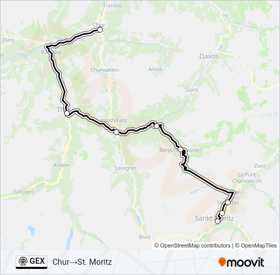 GEX metro Line Map