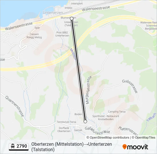 Seilbahnlinie 2790 Karte