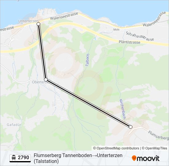 2790 Cable Car Line Map