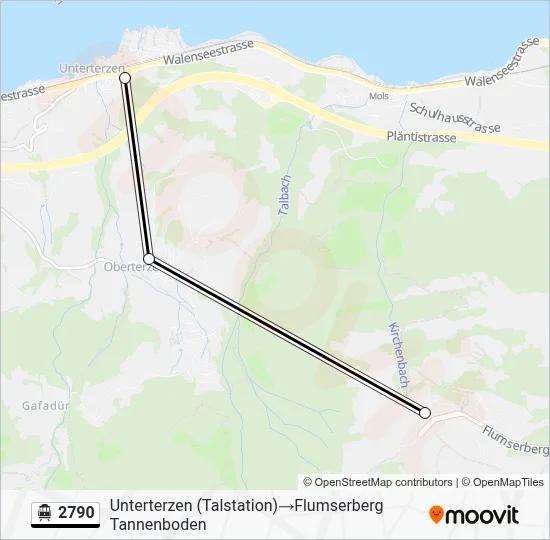 2790 Cable Car Line Map