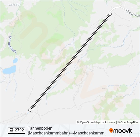 2792 Cable Car Line Map