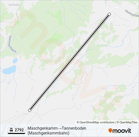 2792 Cable Car Line Map