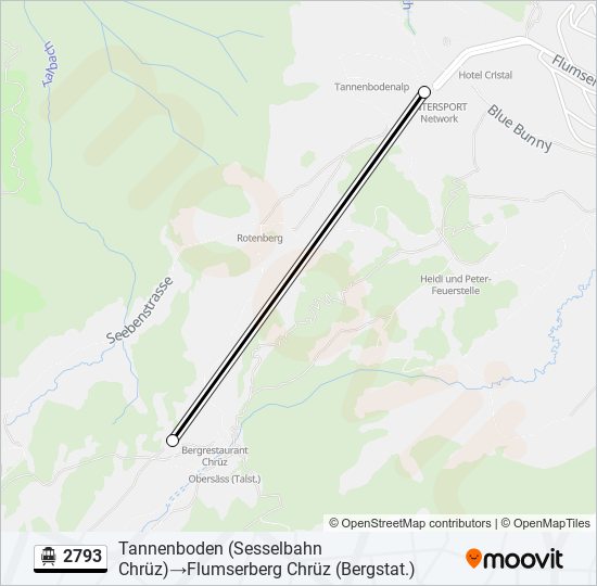 2793 Cable Car Line Map