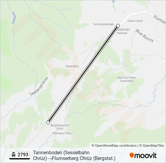 2793 Cable Car Line Map