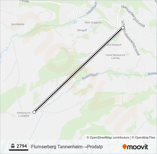2794 Cable Car Line Map