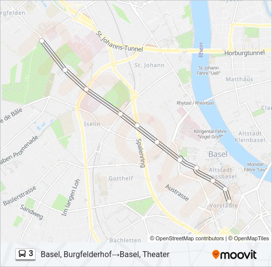 3 Bus Line Map