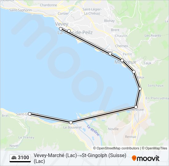 3100 Ferry Line Map