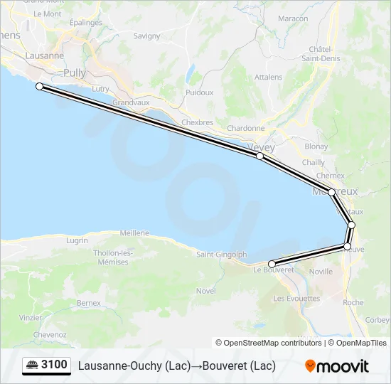3100 Ferry Line Map